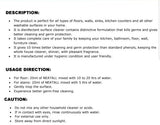 pH Balanced Floor/Wall Cleaner Gel 1L