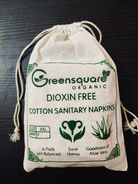 Bio- Cotton Sanitary Napkins- XXL - 6 Nos